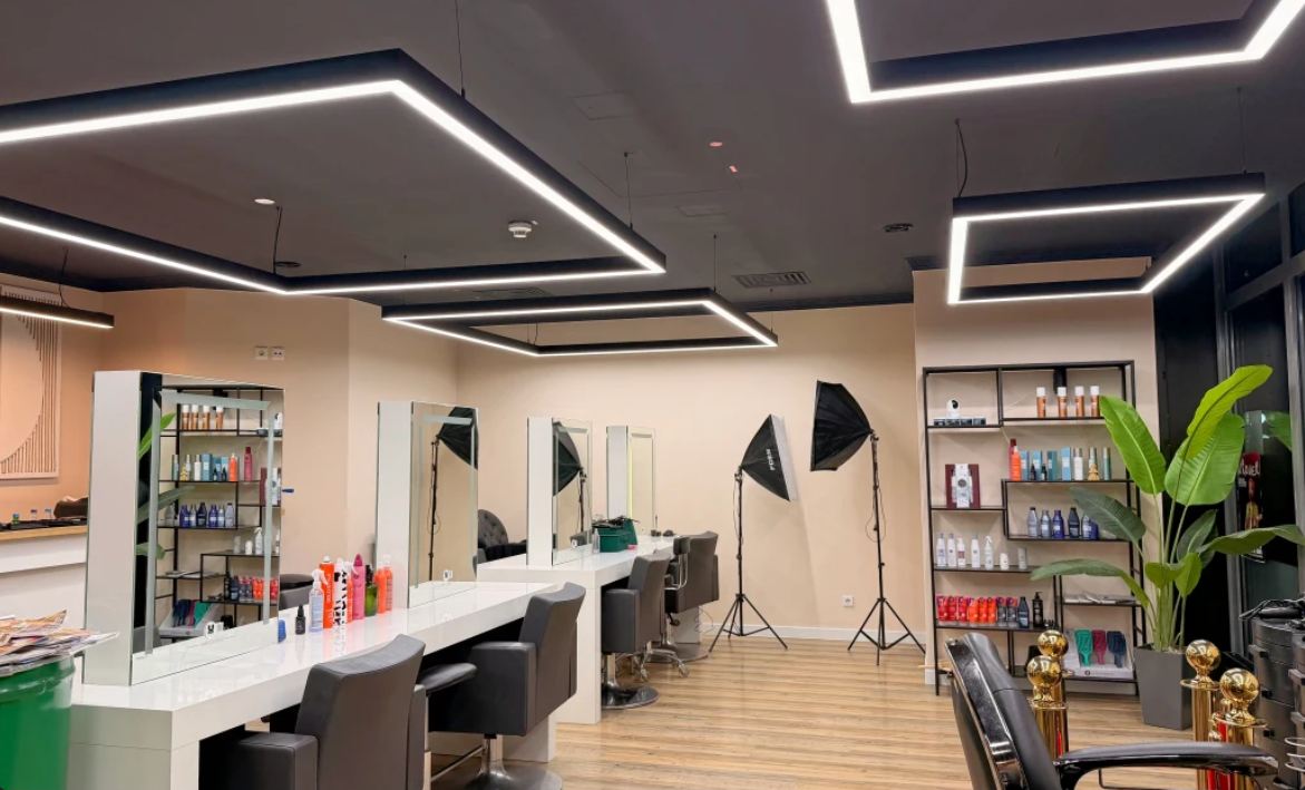 Innenraum des Twins Hair Salon